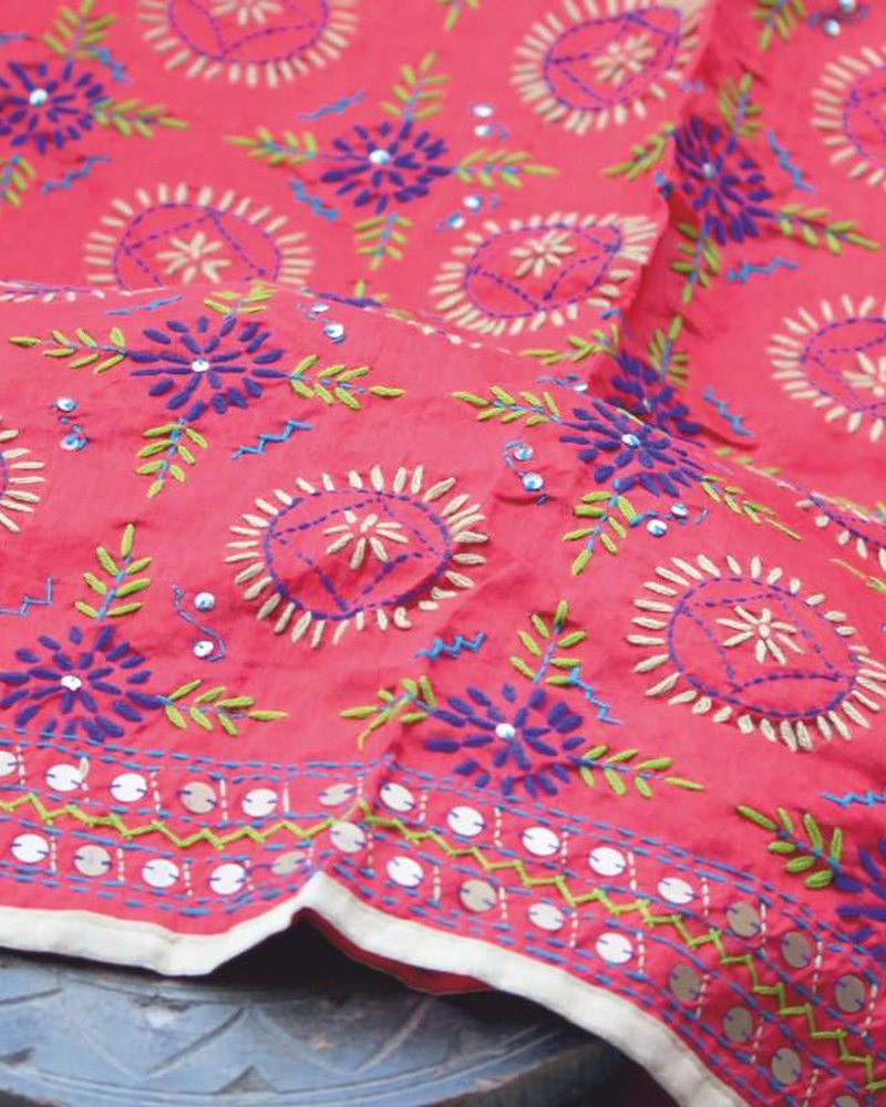 Bedsheet in Hand Embroidery hand embroidery — PHPC/BEDSHEETS-04