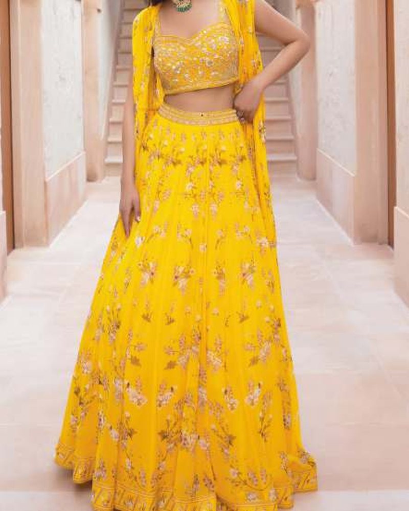 Cotton Lehenga in Gota Patti hand embroidery — PHPC/LEHENGA-04