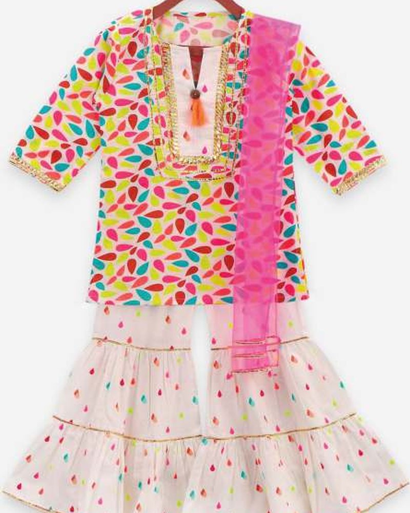 Cotton Suit in Gota Patti hand embroidery — PHPC/SUIT-01