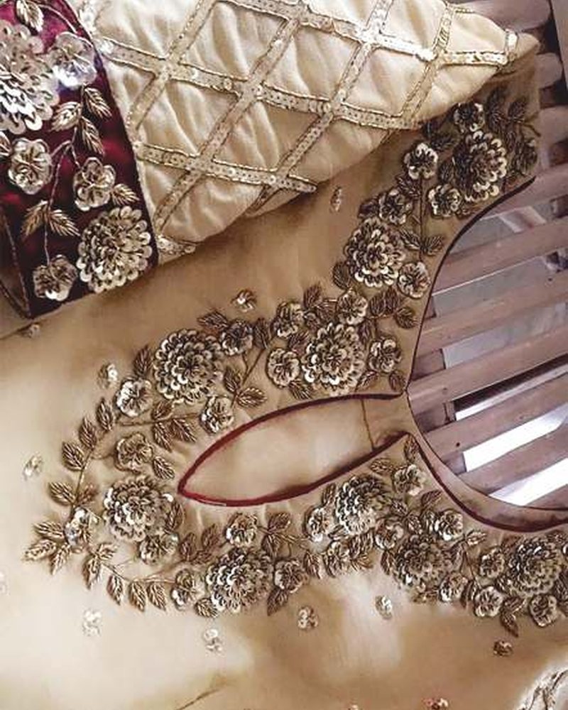 Cotton Suit in Gota Patti hand embroidery — PHPC/SUIT-08
