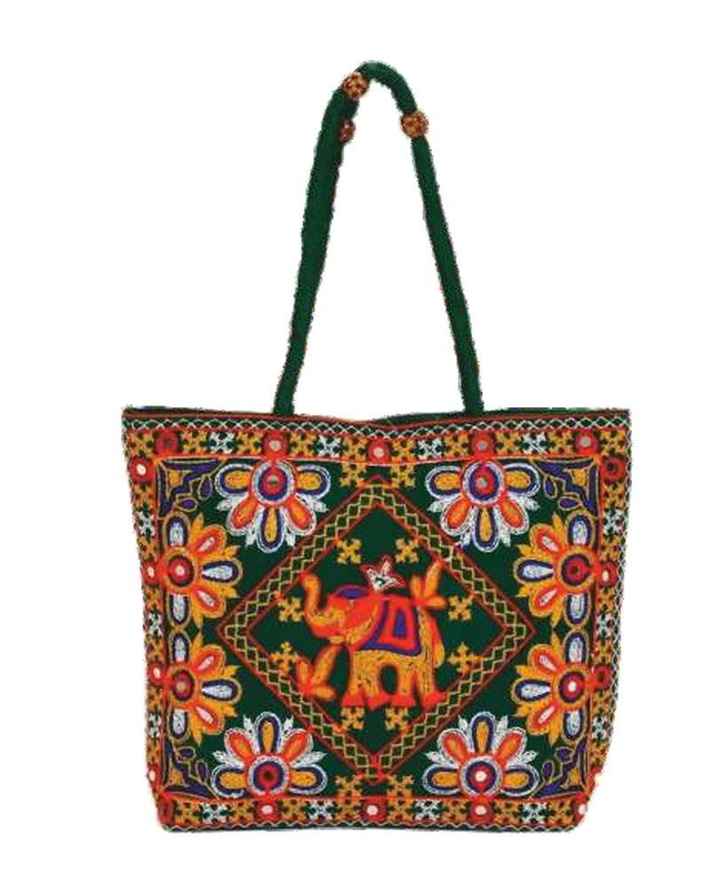 Hand Bag in Phulkari hand embroidery — PHPC/HAND BAG-01