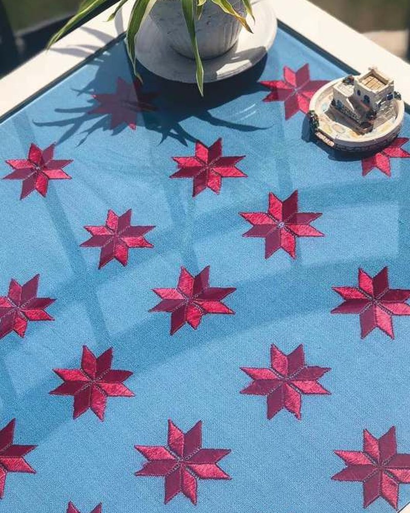 Table Cloth in Phulkari hand embroidery — PHPC/TABLE CLOTH-04